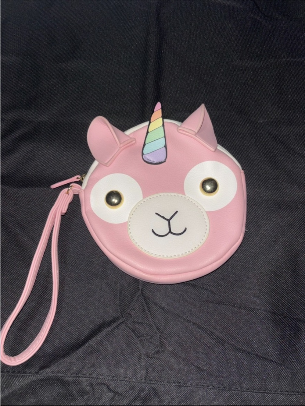Pink Llama Wristlet Coin Purse for Women